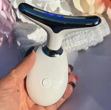 Load image into Gallery viewer, Beauty Facial Massager, 7 Color Wavy Acne Beauty Microcurrent Facial Device Skin Firming for Face Neck Beauty Device,